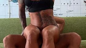 Wow, long-legged beauty gets drilled hard in tight bodysuit