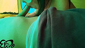 Soft Titted Babe Sucks In Tent