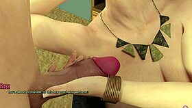 hot horny teacher giving me handjob after giving foot massage - 3d hentai animated porn - life in santa county