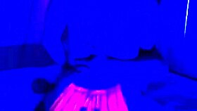 Couple Celebrating Halloween with Fun Homemade Anime Costume Party