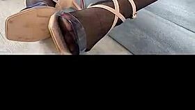 Kenia says, 'Watch me tease in stockings and dress'