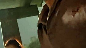 Emotional Release: Gay Guy Masturbates Publicly for Redhead at Bus Stop