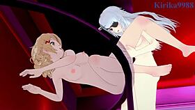 hibiki tachibana and laura bodewig team up in symphogear and infinite stratos anime crossover