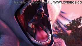 In Encounter 2, The Vore Animation Includes Bonus Angles For A Detailed View