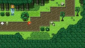 redhead girl saves boy from bandits in rebecca and the sword of nasty curses part 1