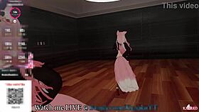 Kanako the catgirl VTuber moans loud while cumming for her chat. They just want her squirting!