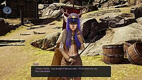 deer-girl freyja says, 'come explore the viking village with me in this 3d hentai pov adventure'