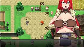 redhead girl saves boy from bandits in rebecca and the sword of nasty curses part 1