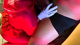 evil wolf fucks red riding hood before party 😈