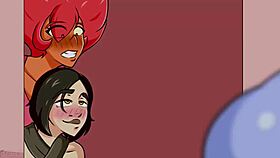 in the athena parody, the character gets her big tits exposed and pussy fucked wildly