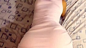 My Stepsister Lies On My Bed, I Fuck Her Big Ass Doggystyle And Reverse.