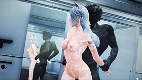 Valkyrie In The Bath 3d Hentai 4k 60fps Uncensored