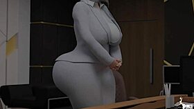 Young CEO grills his curvy Jewish secretary hard