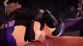 Raiden Shogun Gang Bang With Anime Hentai