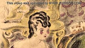 vintage erotic drawings collection