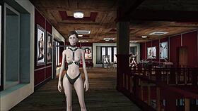 FO4 Fetish BDSM Fashion With Brunette Mistress