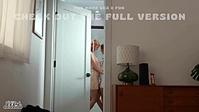 Redhead Step-Sis And Her Bff Interrupt Step-Bros Bathtime!