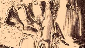 Check out this vintage erotic illustration with a retro vibe.