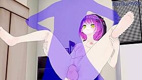 yuzuki choco and tokoyami towa intense sex - hololive vtuber hentai 😈💦