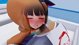 3D Cartoon Anime Hentai Featuring Matatabi And Cat In Detailed Scenes