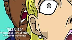 slutty stripper in cartoon hentai fucks her lawyer, ripping clothes for free service