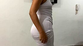 My stepmom dances hot, shaking that huge curvy ass everywhere