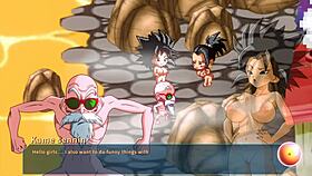 kame paradise 3 - master roshi explores other universes with dragon ball women all scenes