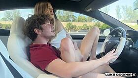 Wow! Sexy Petite 18+ Blonde Molly Little 18+ Fucked Hard on Road Trip!