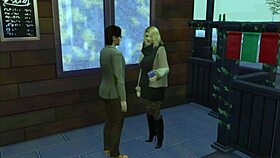 Guy fucks girl in bathroom. ☕