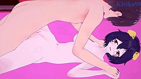 Utena and Haruka in an intense magia magenta sex scene