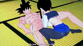 Chichi banging Goku while Gohan watches in Dragon Ball Zex fantasy