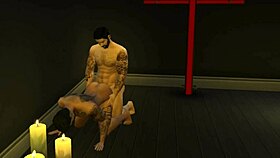 hey, gareth is back and fucking all his housemates in a wild group session