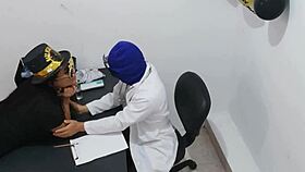 masked doctor seduced by nurse for office sex