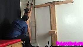 Mature man celebrates girlfriend yamileth ramirez's 18th birthday with intense bondage and magic drill