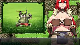 redhead girl saves boy from bandits in rebecca and the sword of nasty curses part 1