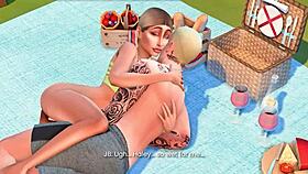 sunbathing snapshot in 3d hentai preview 😎