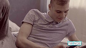 Michael drills pink hair twink bareback in massage room chaos