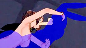 Uraraka Delivers Intense Armpitjob and Blowjob in Hentai