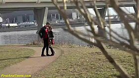 Shy Teen 18+ Experiences Tight Anus Stretching with Monster Cock