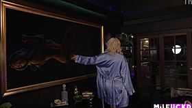 Rich cougar milf toys with her new dirty boy