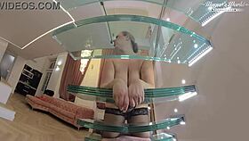 Bbw Kathy gets deep fucked hard on the staircase, damn! 😍