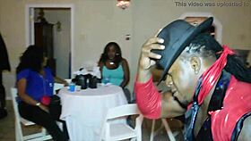 jamaican stripper surprises milfs with big cock