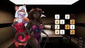 i'm playin furry sex cabaret game, no dialogue, just gameplay and animation