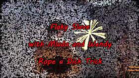 Mlada and Wendy in a kicking practice session