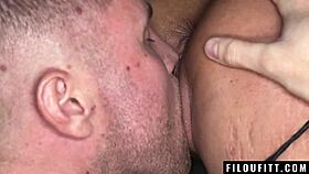 Busty Fit Denise Anders Fucked in Garden with Cum in Mouth