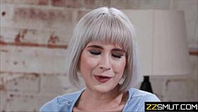 Lesbian couple craves hard cock for threesome