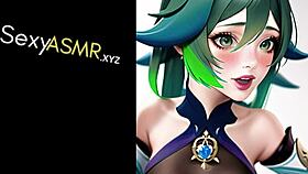 Moaning ASMR Cosplay Anime Baddie Sucks