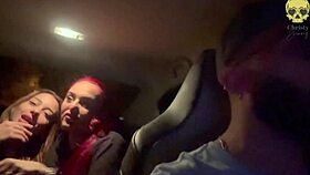 my friend and i got wild with boss’s cock in his car! 😜