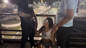 hey, started in the car, wanna finish on the bridge with me?