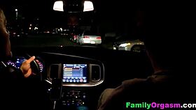 FamilyOrgasm - Stepdads Catch Stepdaughters Whoring on Streets for Wild 4Some